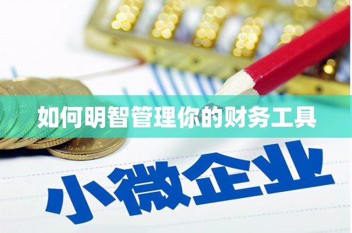 浦北如何明智管理你的财务工具