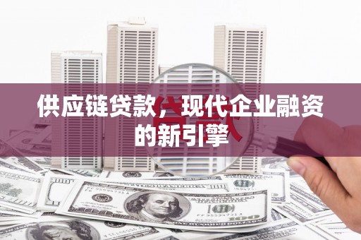 浦北供应链贷款，现代企业融资的新引擎