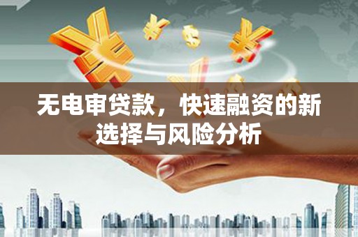 浦北无电审贷款，快速融资的新选择与风险分析