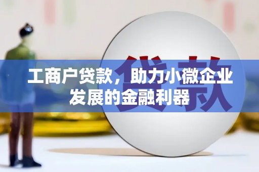 浦北工商户贷款，助力小微企业发展的金融利器