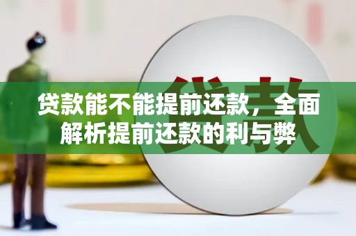 浦北贷款能不能提前还款，全面解析提前还款的利与弊