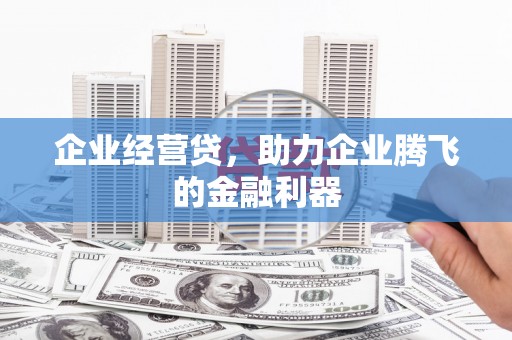 浦北企业经营贷，助力企业腾飞的金融利器