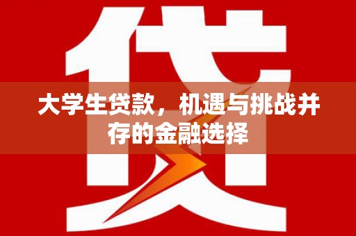 浦北大学生贷款，机遇与挑战并存的金融选择